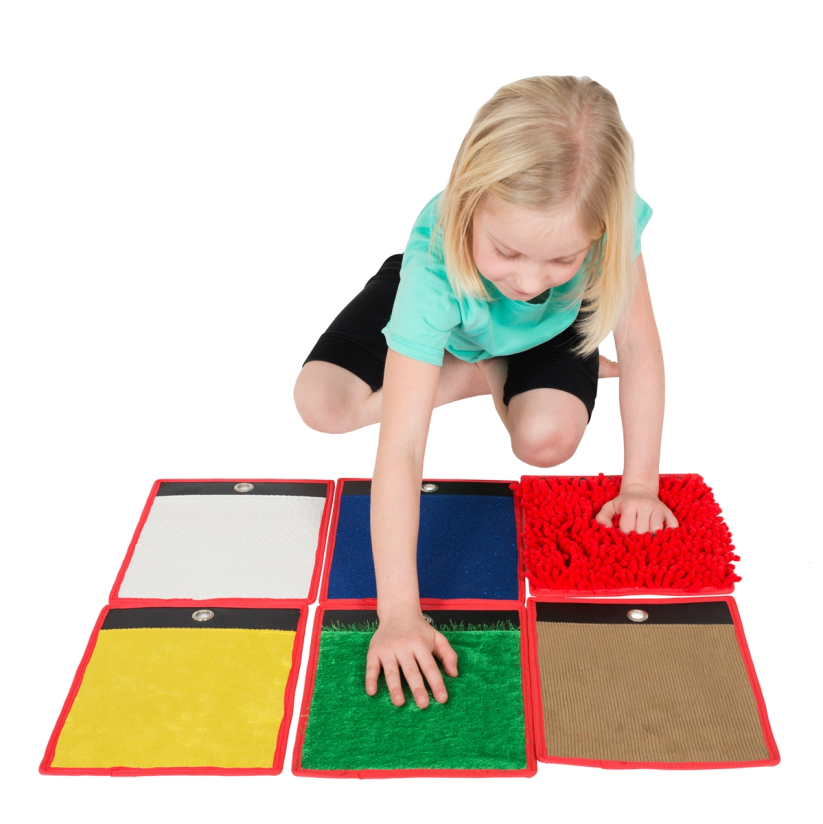 Lot de 6 mini tapis sensoriels