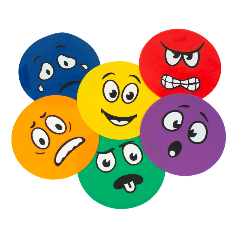 Set van 6 Emotion in Motion grondmarkeringen