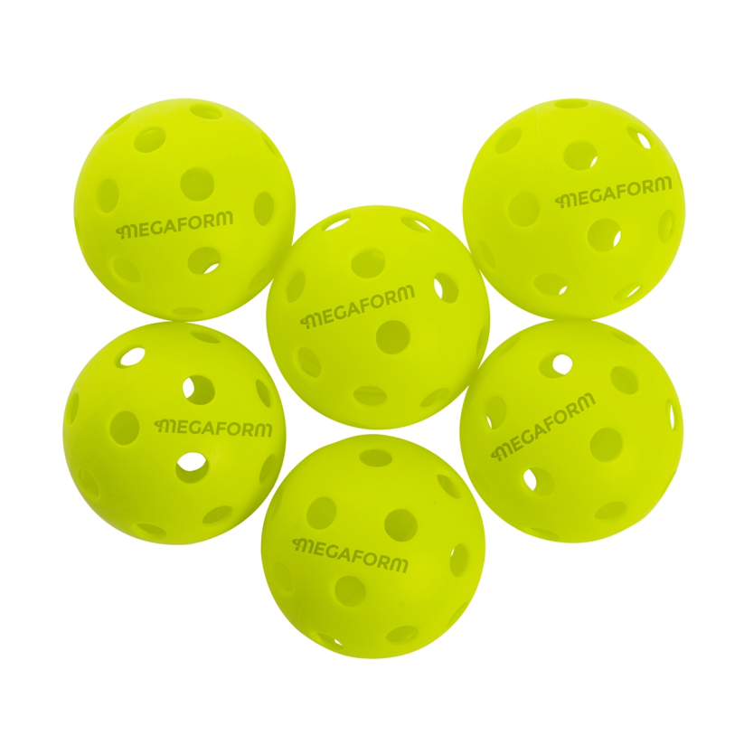 Lot de 6 balles de pickleball Megaform Indoor