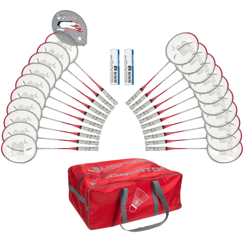 Kit de 20 raquettes de badminton Burton incassables