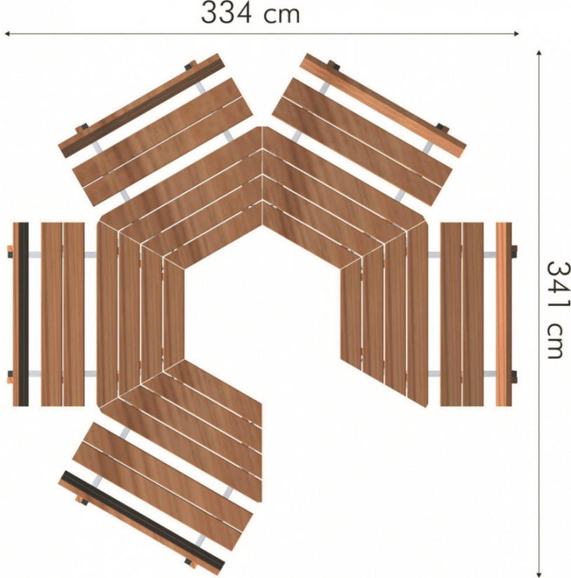 Table et bancs pour école