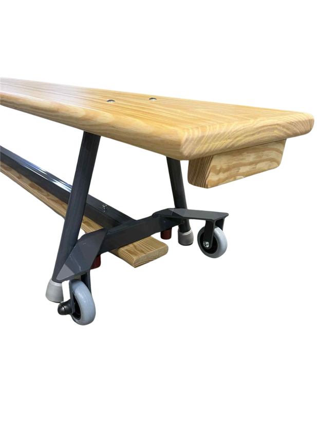Banc suédois 350cm châssis métallique avec roues