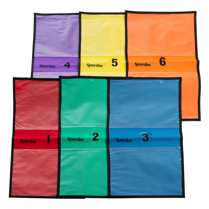 Lot de 6 dossards pour cônes