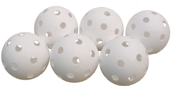 Lot de 6 balles d'unihockey