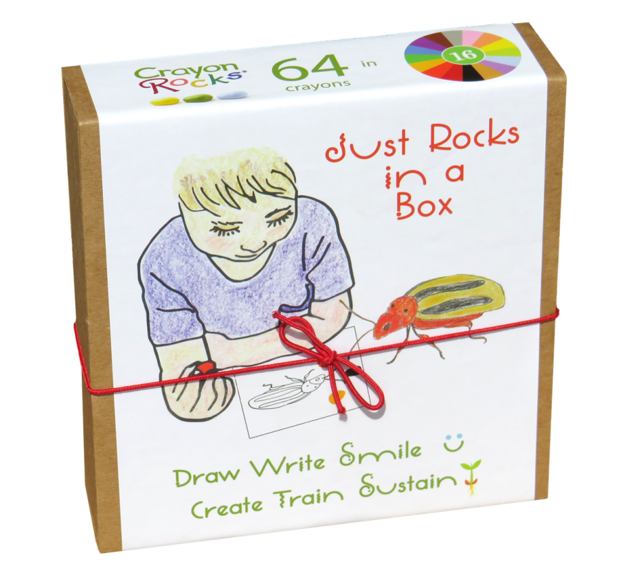 Boite de 64 crayons de cire Crayon Rocks