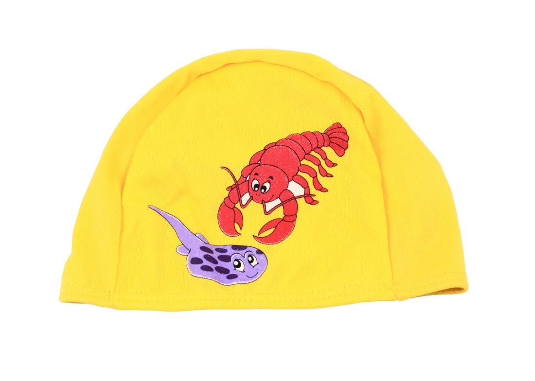 Bedrukte polyester kinder zwemmuts