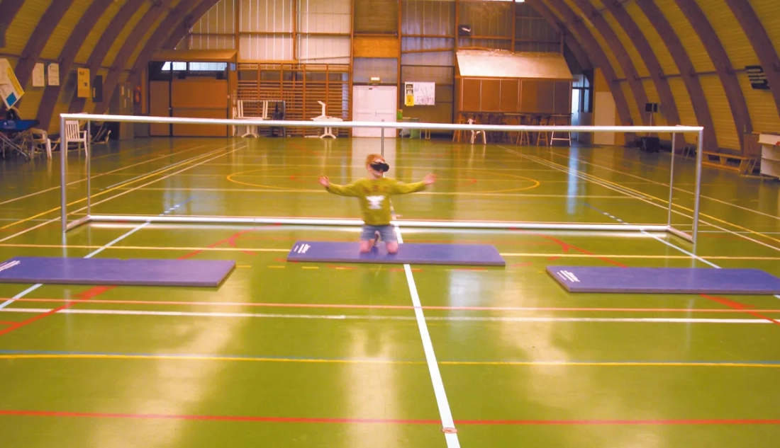 But de torball avec filet