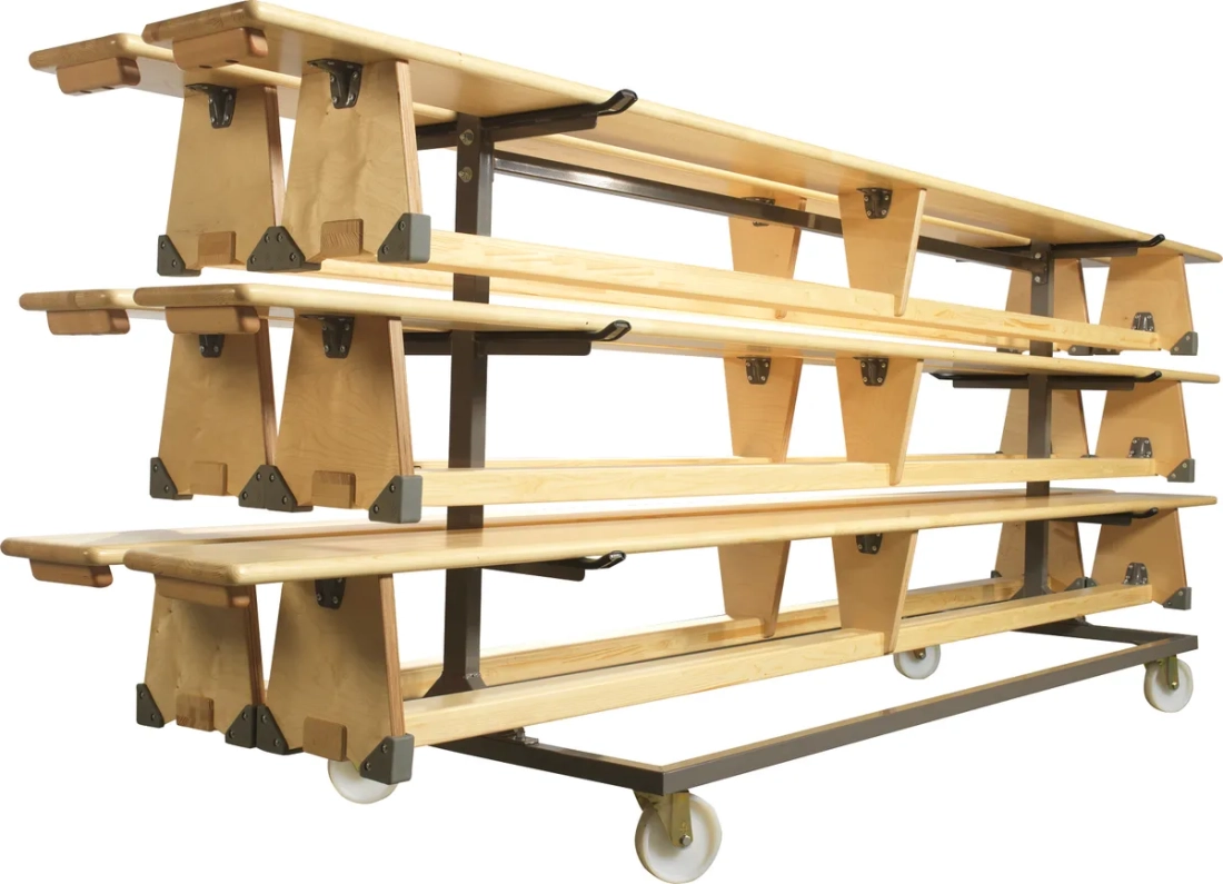 Chariot de transport pour bancs de gymnastique