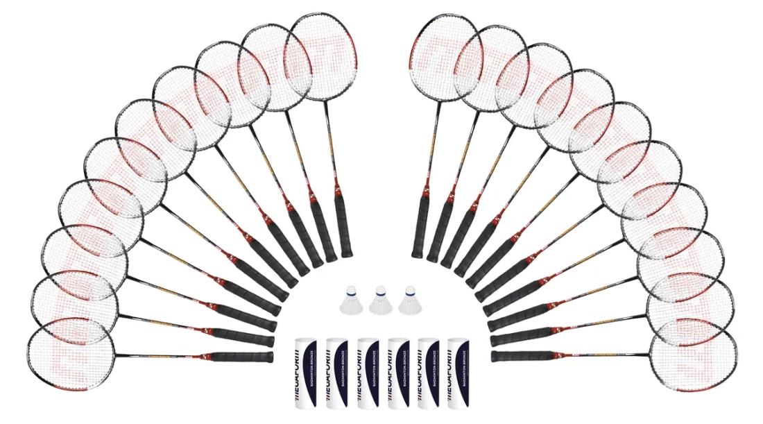Badmintonset Megaform Silver