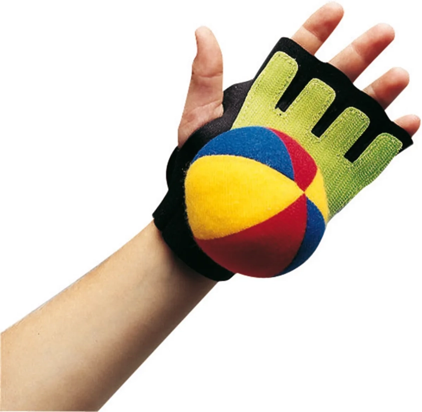 Velcro handschoenen en softballen