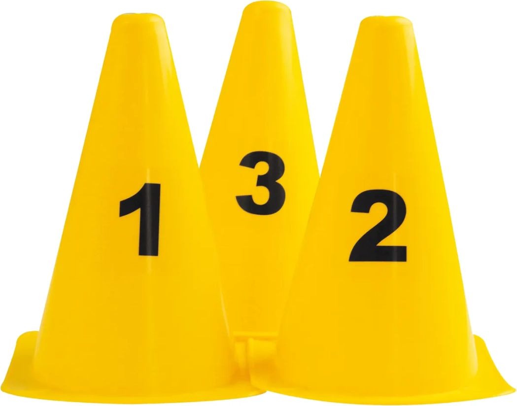 Lot de 10 cônes numérotés