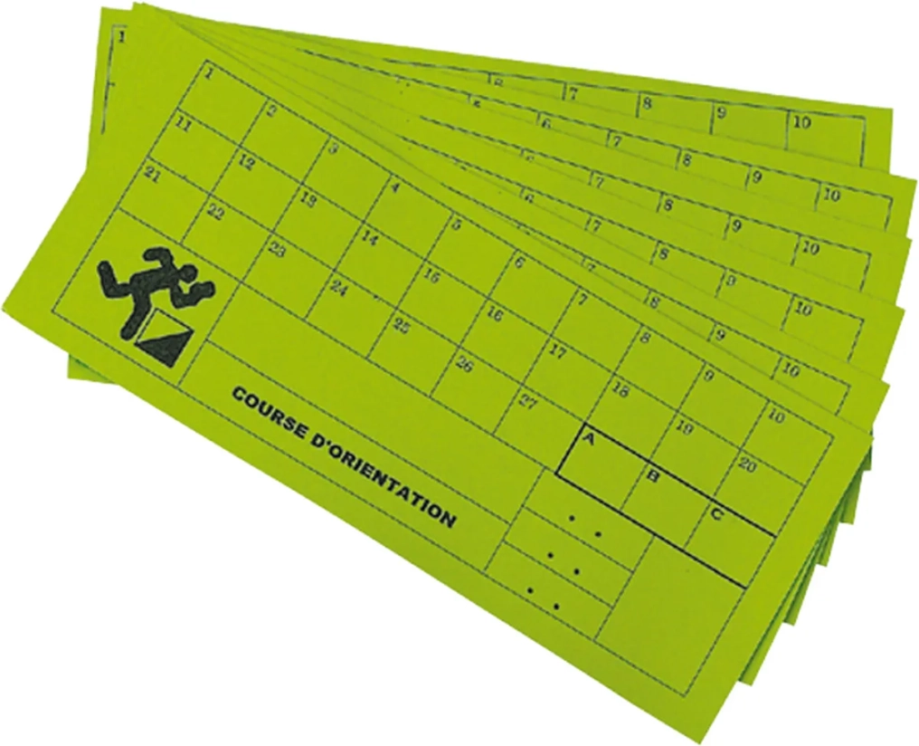 Lot de 100 cartons de contrôle