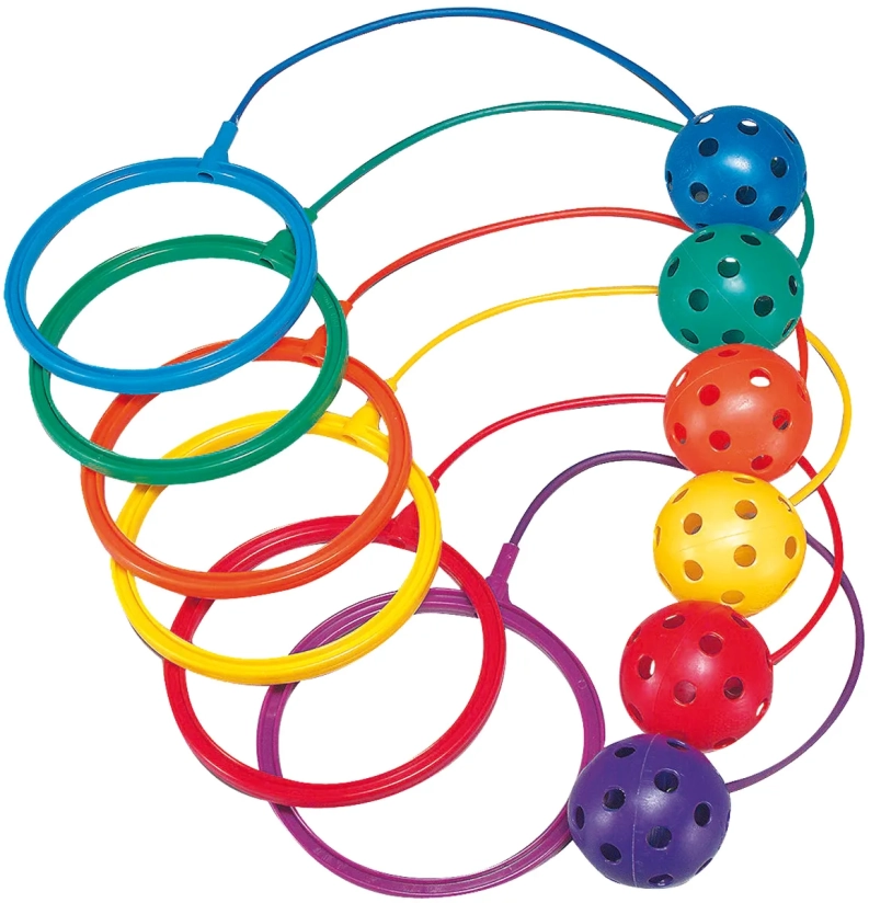 Spel van 6 ballen aan de voet