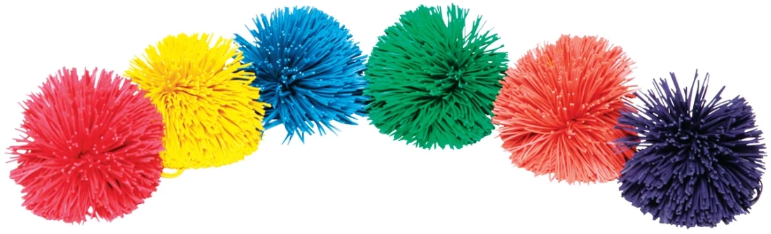 Lot de 6 balles Pompon