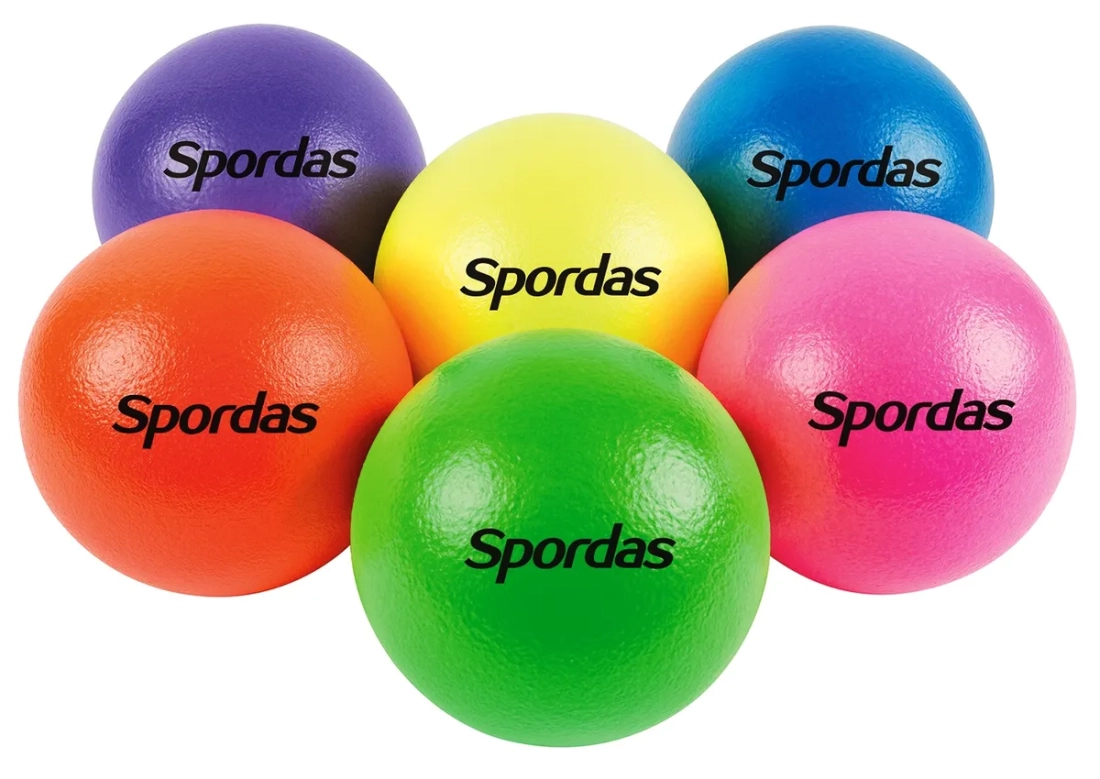 Lot de 6 ballons peau d'éléphant fluo