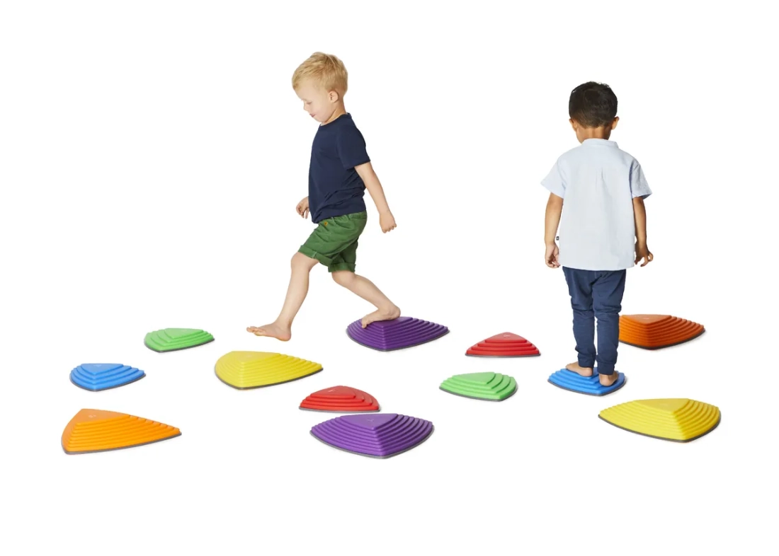 Set van 6 rivierstenen