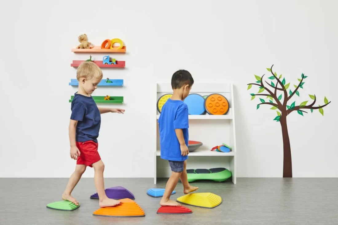 Set van 6 rivierstenen
