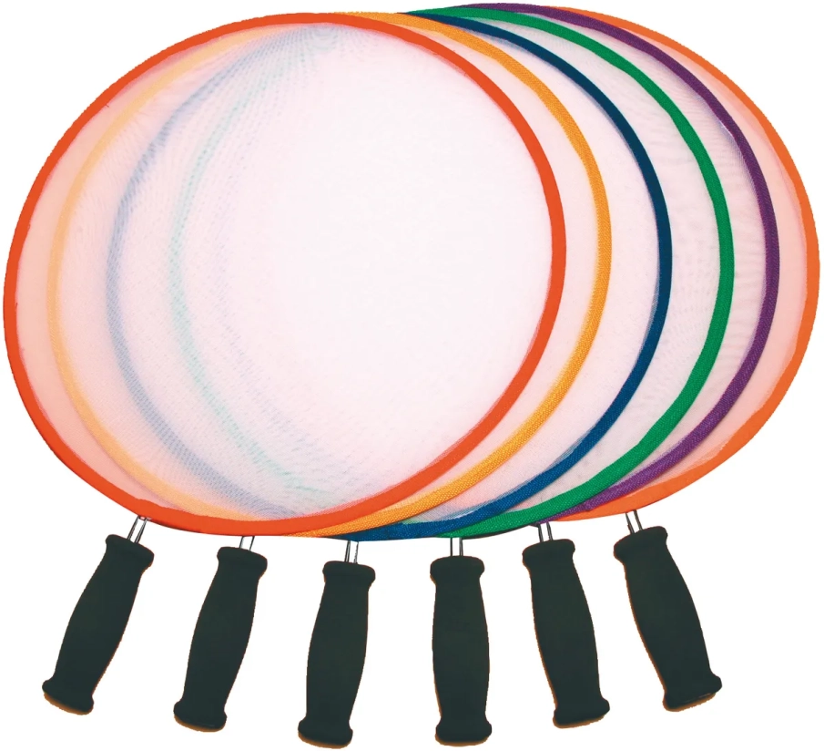 Set van 6 extra brede Ini-rackets en ballonnen