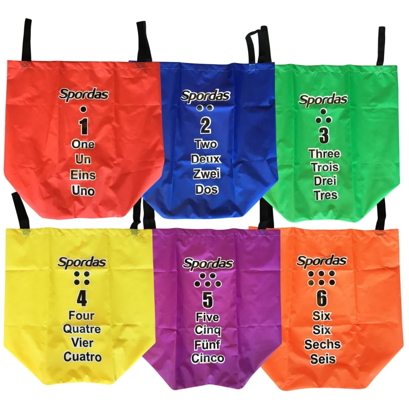 Set van 6 huppelzakken
