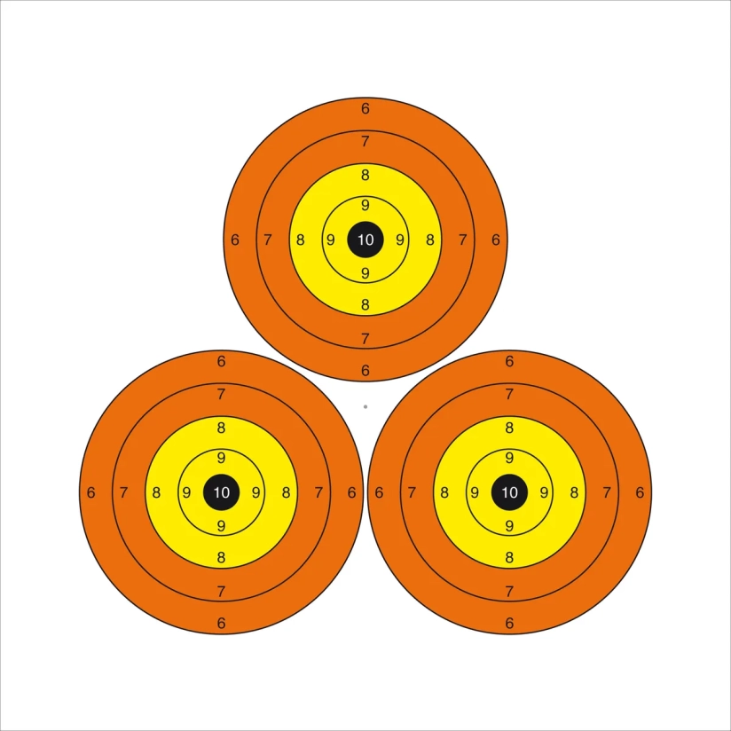 Lot de 10 cibles Trispot