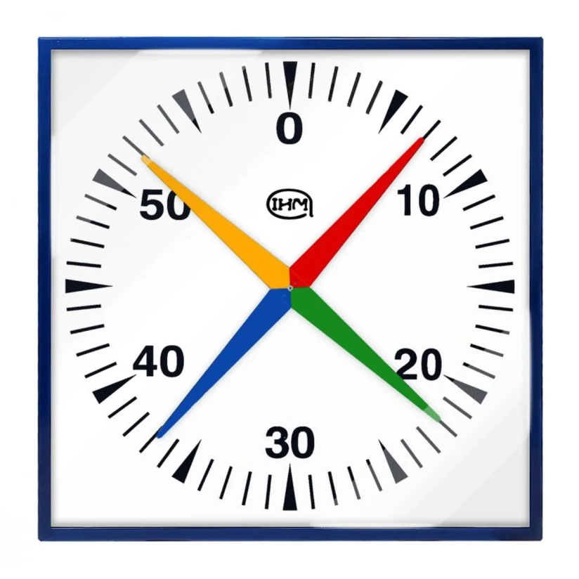 Horloge murale 4 aiguilles 