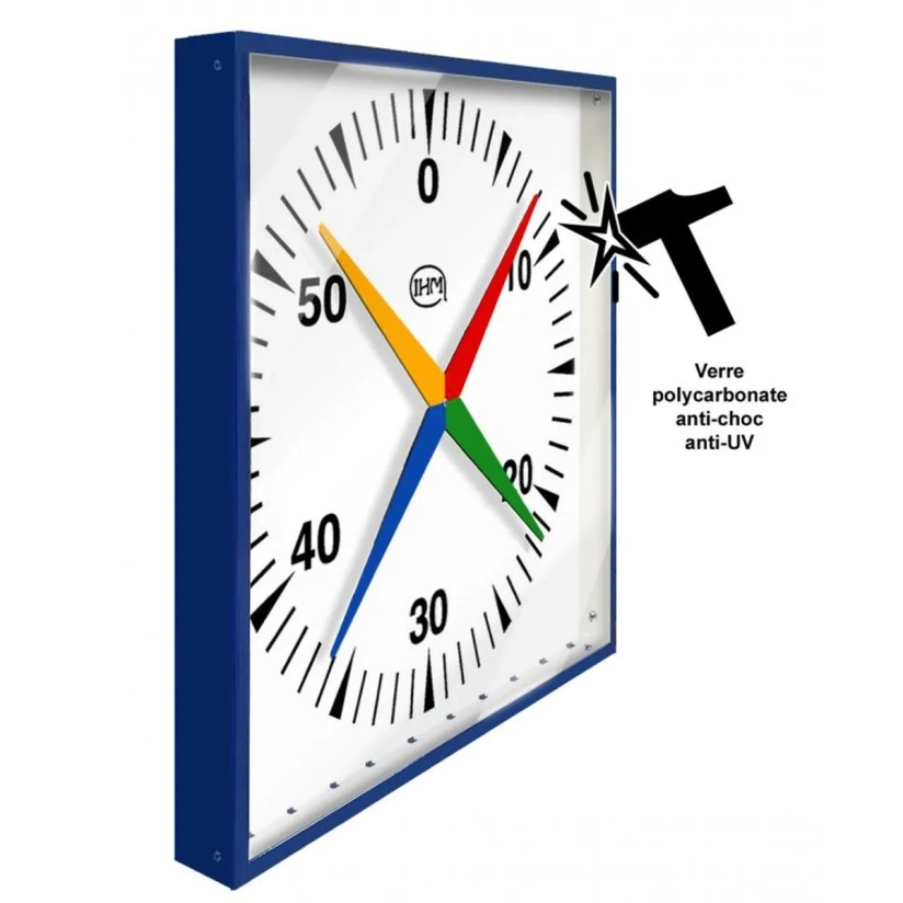 Horloge murale 4 aiguilles 