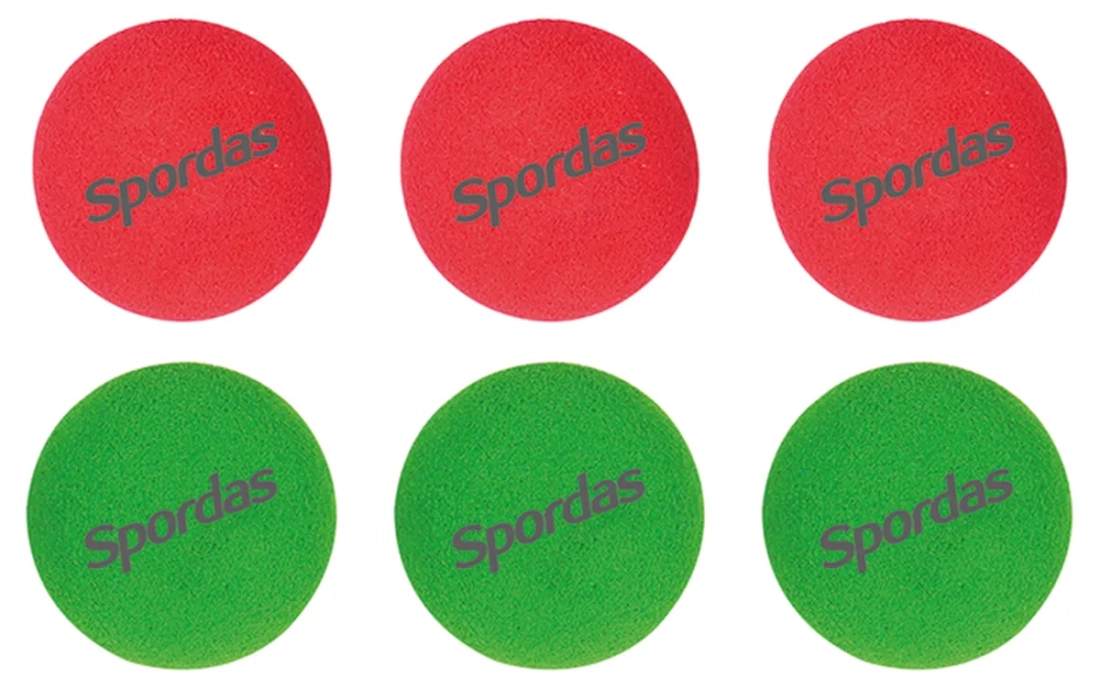 Jeu de 6 balles de rechange pour raquettes Springy