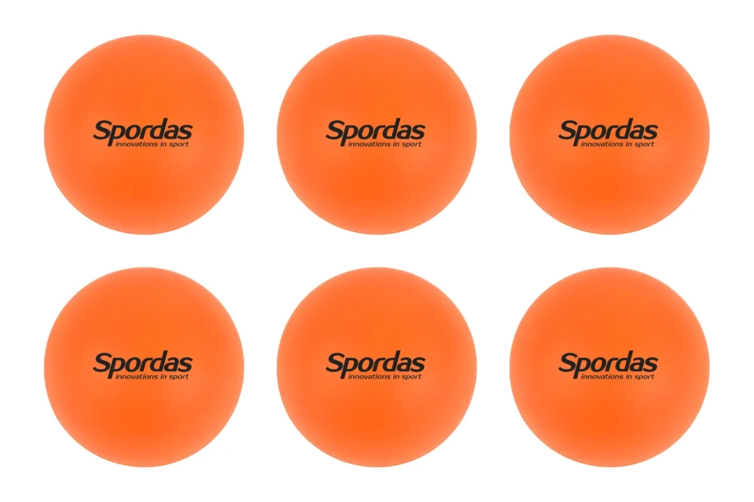 Lot de 6 balles de hockey scolaires