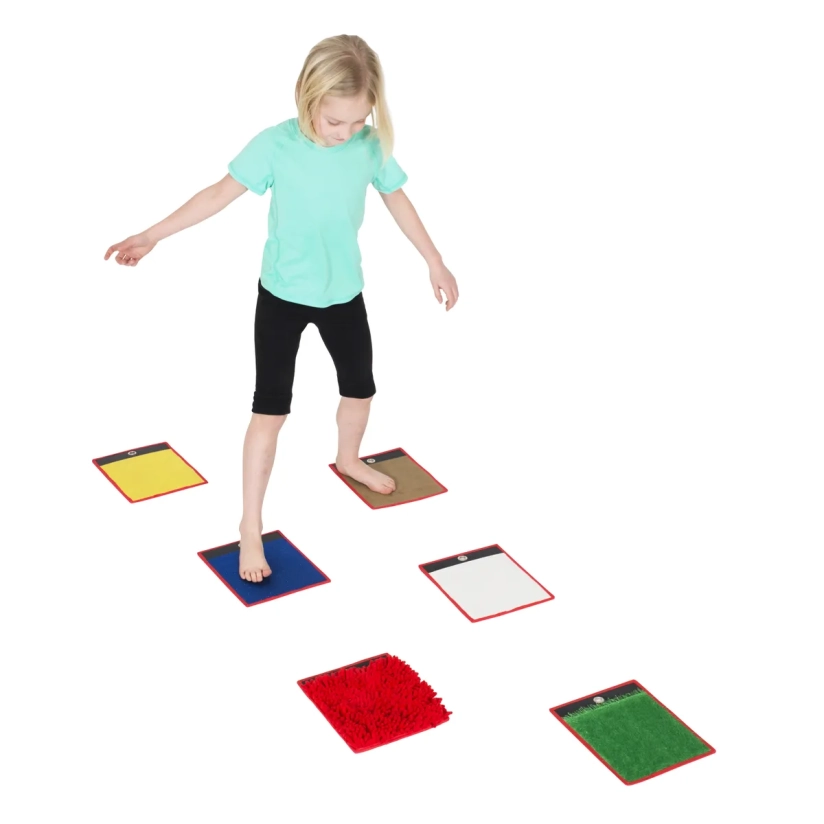 Lot de 6 mini tapis sensoriels