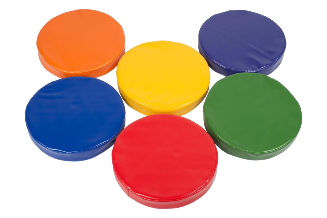Set van 6 stapschijven met geluid