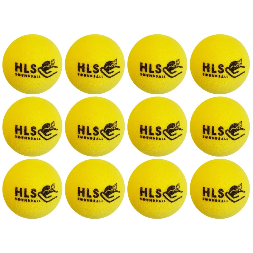 Set van 12 ballen voor Blind Tennis