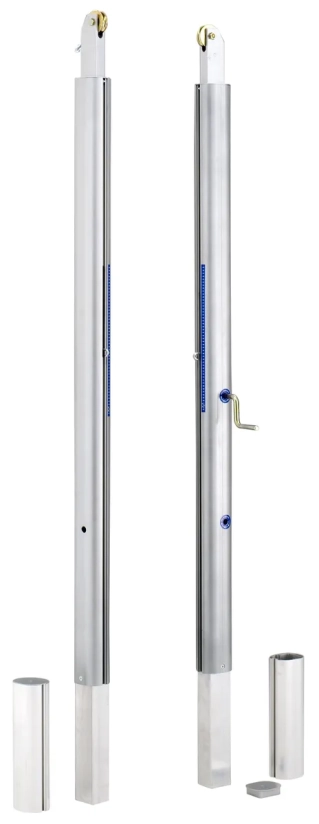 Telescopische volleybalpalen