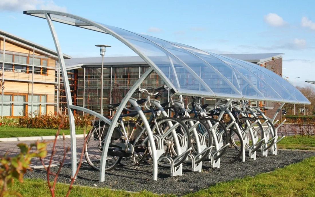 Abris à Vélo Ligna Unilatéral - Base 3 m