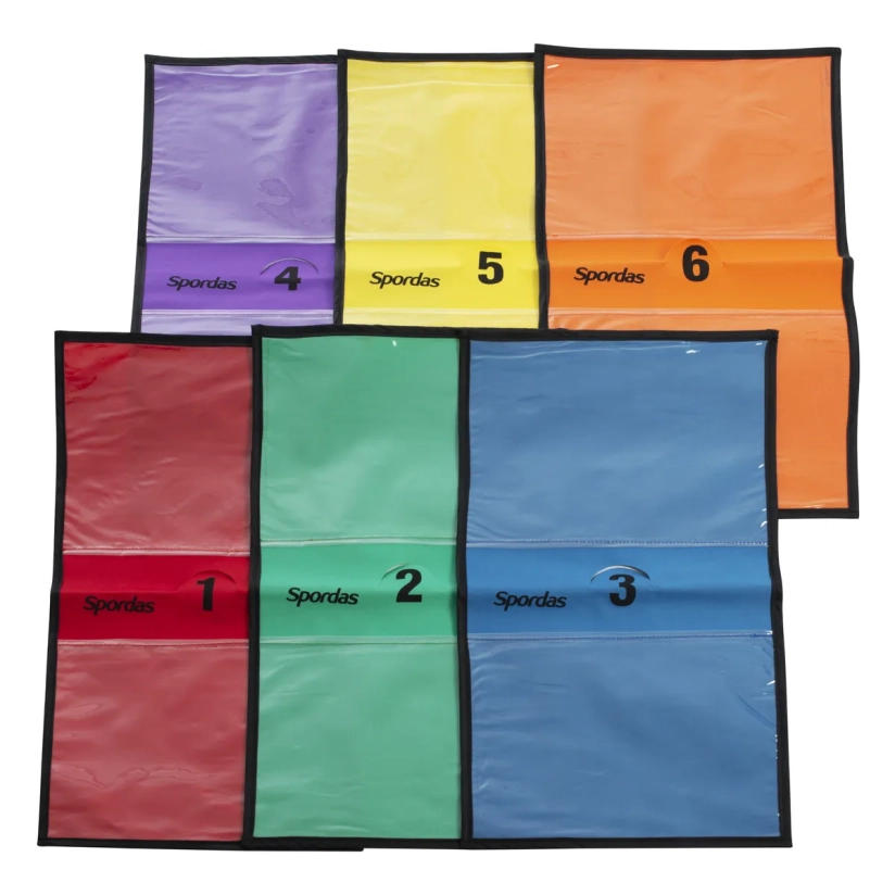 Lot de 6 dossards pour cônes