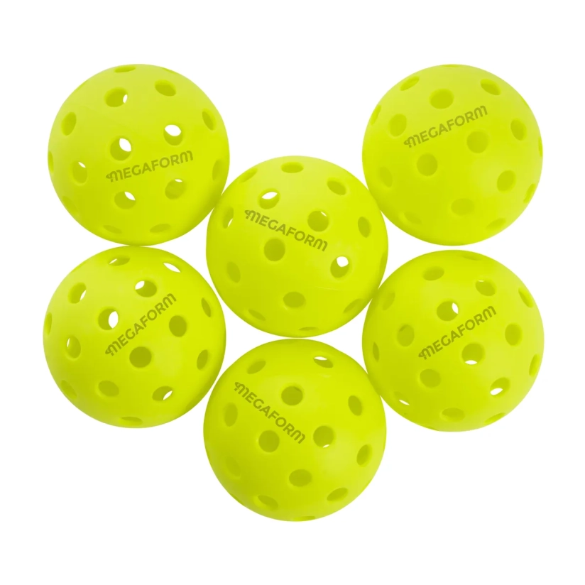 Lot de 6 balles de pickleball Megaform Outdoor