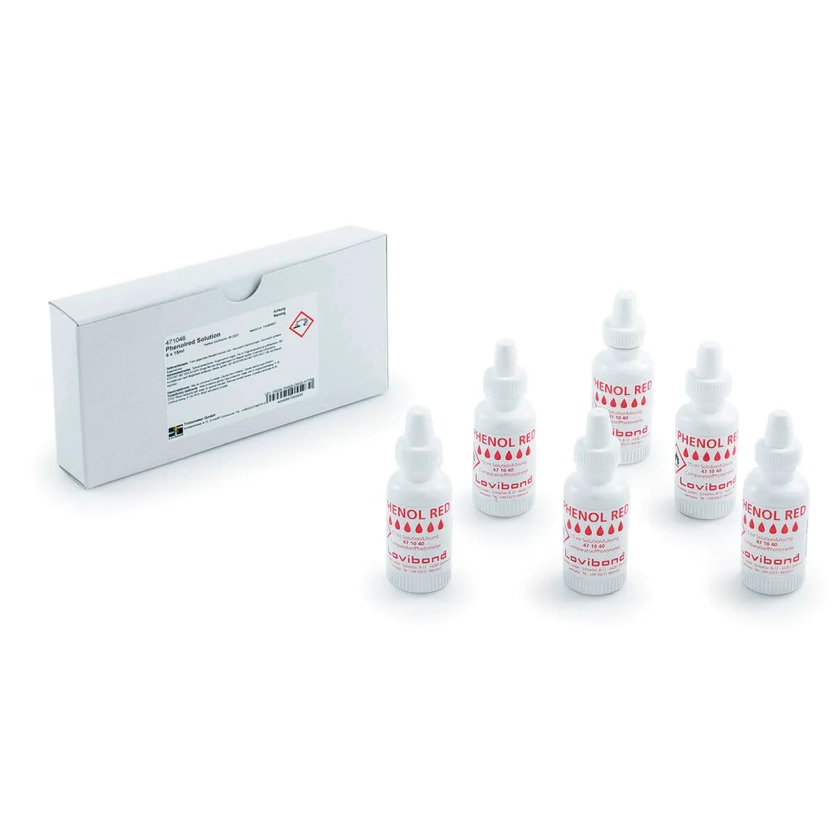 Boite Lovibond Phenol red - 15ml 6 pcs