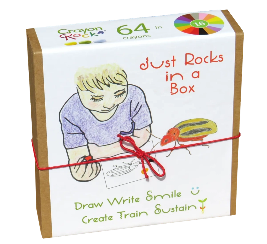 Boite de 64 crayons de cire Crayon Rocks