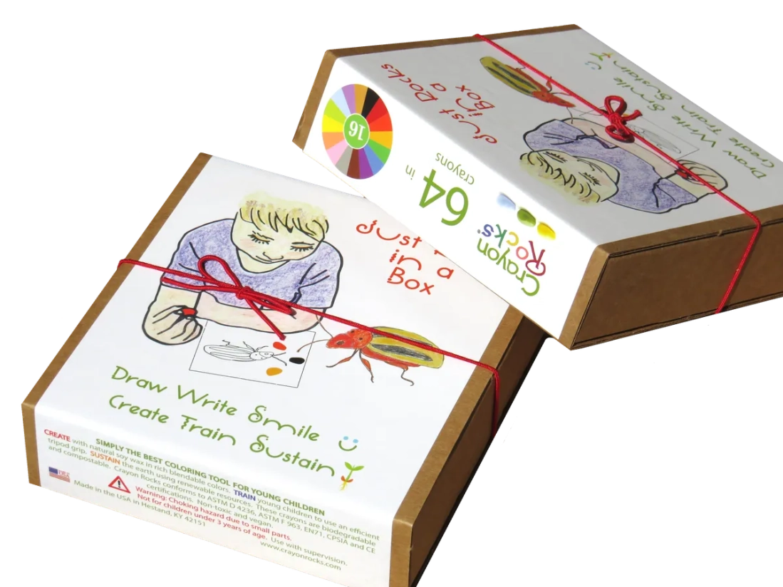 Boite de 64 crayons de cire Crayon Rocks