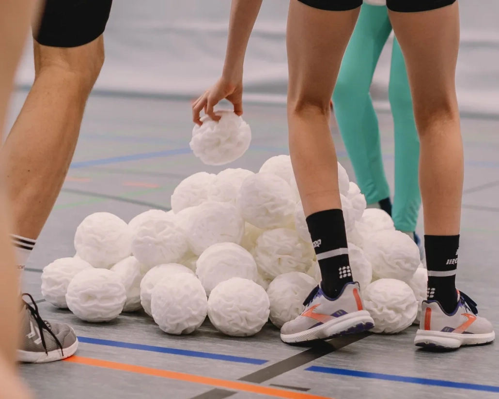 Droge sneewballen