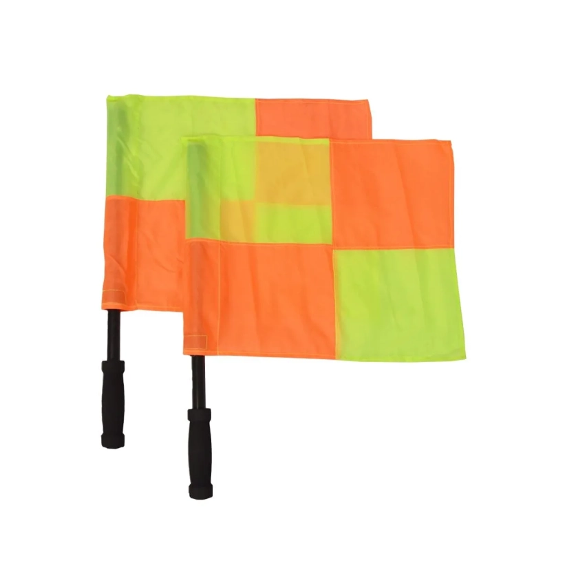 Paire de drapeaux de touche à damier
