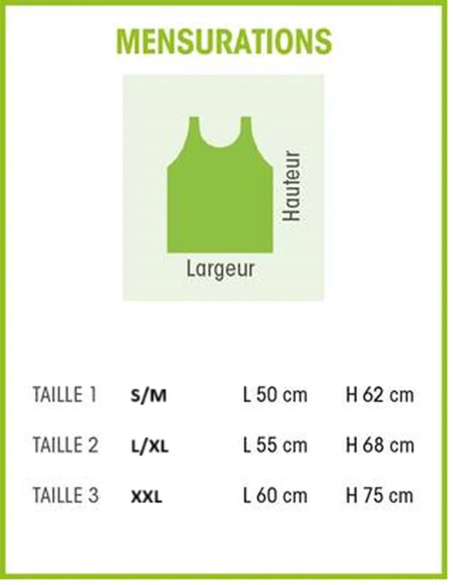 Chasuble réversible ultra résistante