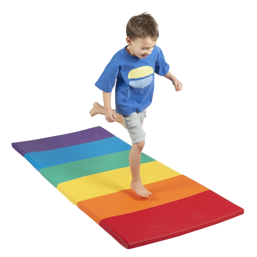 Opvouwbare regenboogspeelmat