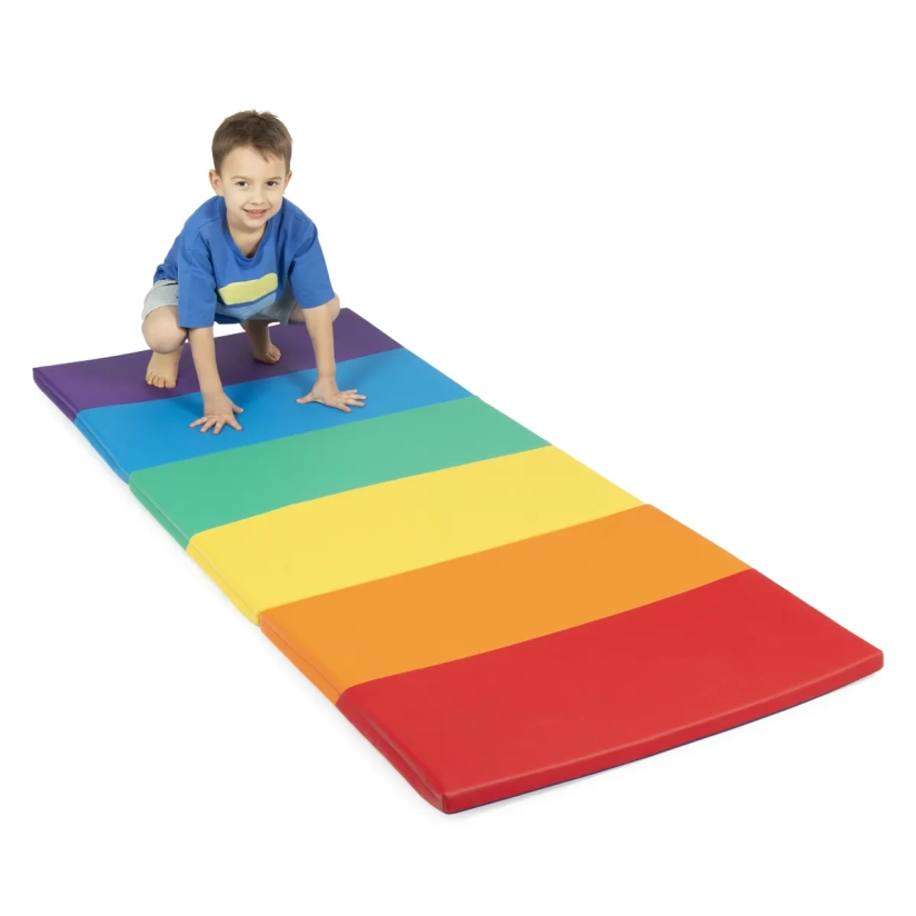 Opvouwbare regenboogspeelmat