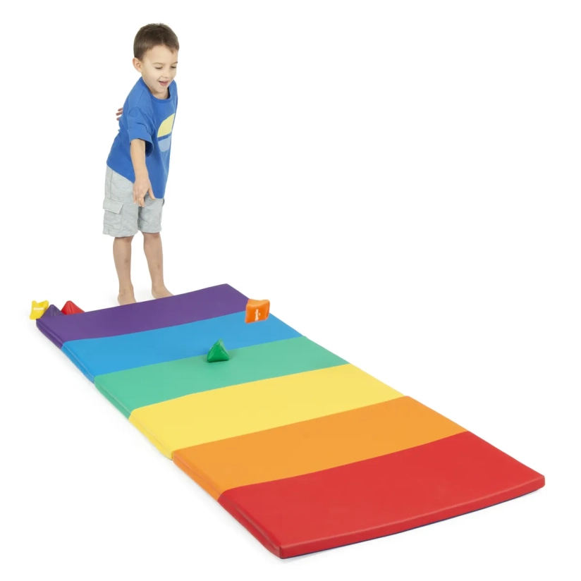 Opvouwbare regenboogspeelmat