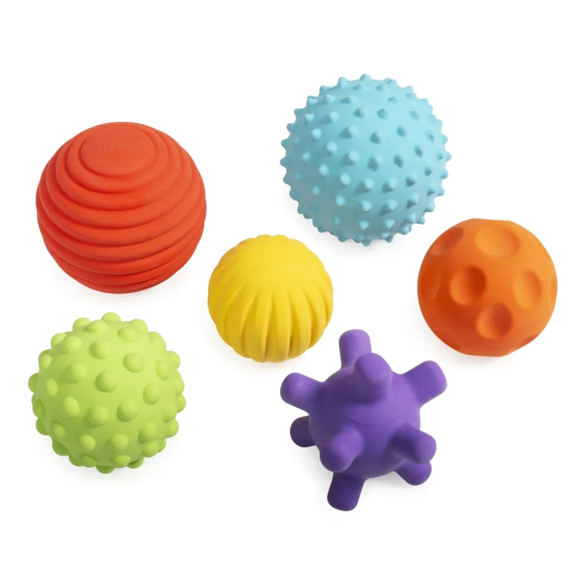 Lot de 6 balles sensorielles en caoutchouc naturel