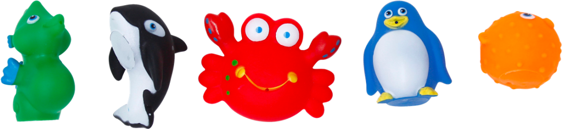 Lot de 5 animaux cracheurs