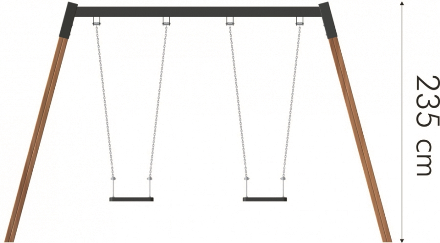Double balançoire sécurité