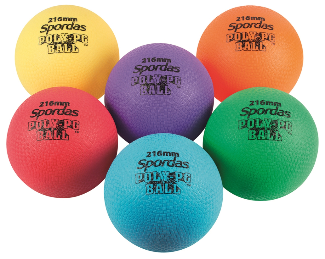 Lot de 6 poly-ballons colorés