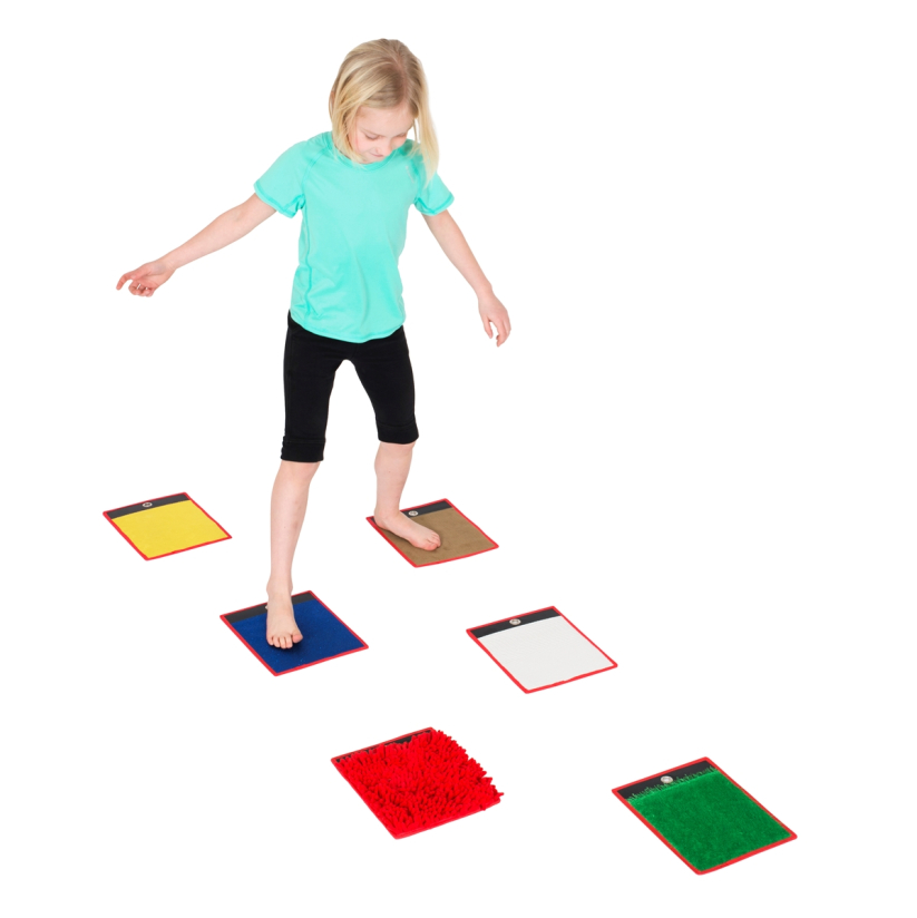 Lot de 6 mini tapis sensoriels