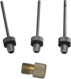 Kit de 3 aiguilles et un adaptateur